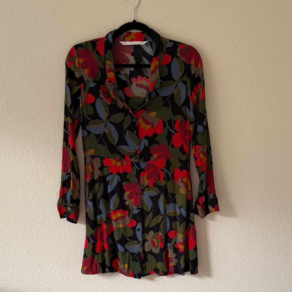 Zara Trafaluc Multicolor Floral Dress